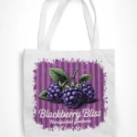 Blackberry Bliss | Fresh Fruits série, praktická bavlněná nákupní taška s potiskem