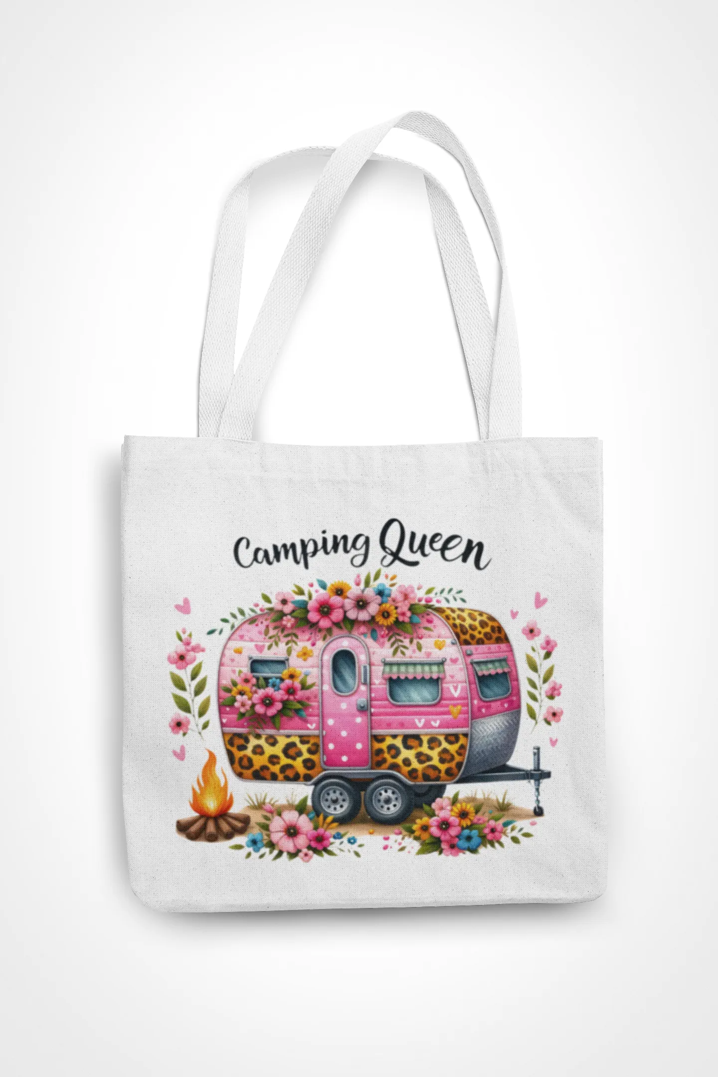Camping Queen #1 tote bag WH mockup 1