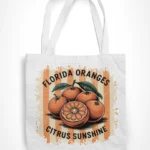Florida Oranges | Fresh Fruits série, praktická bavlněná nákupní taška s potiskem