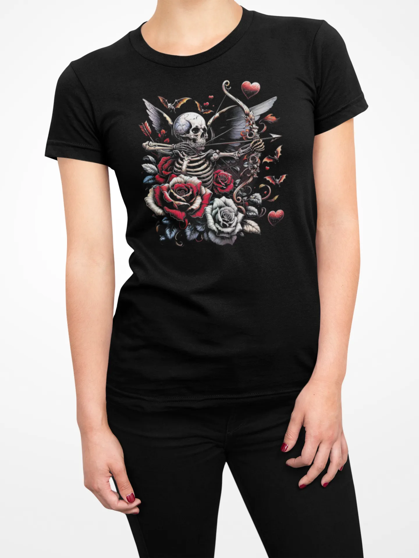 Gothic Cupid #1 shirt womens BK mockup 1_resize