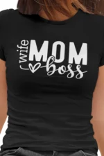 Mom Wife Boss | dámské bavlněné tričko - Obrázek 10