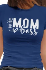 Mom Wife Boss | dámské bavlněné tričko - Obrázek 8